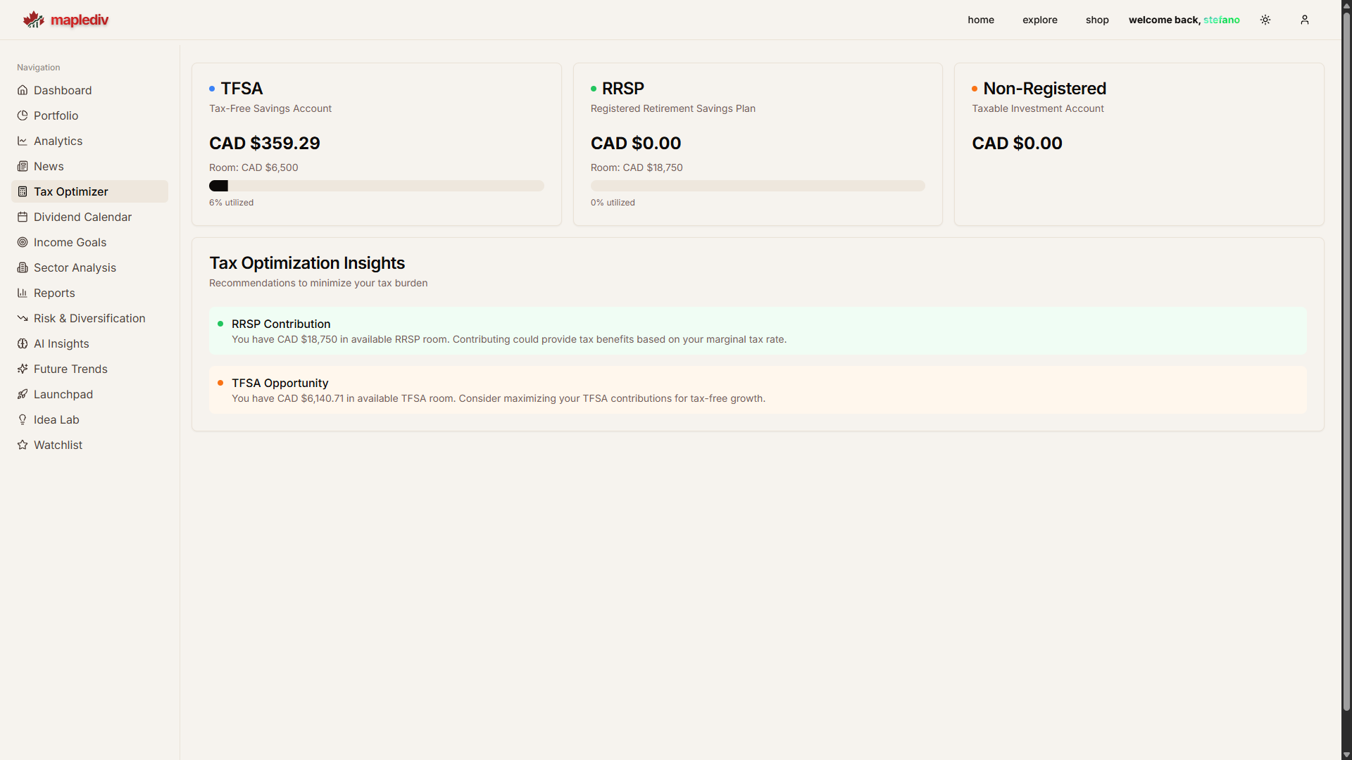 Tax Optimization